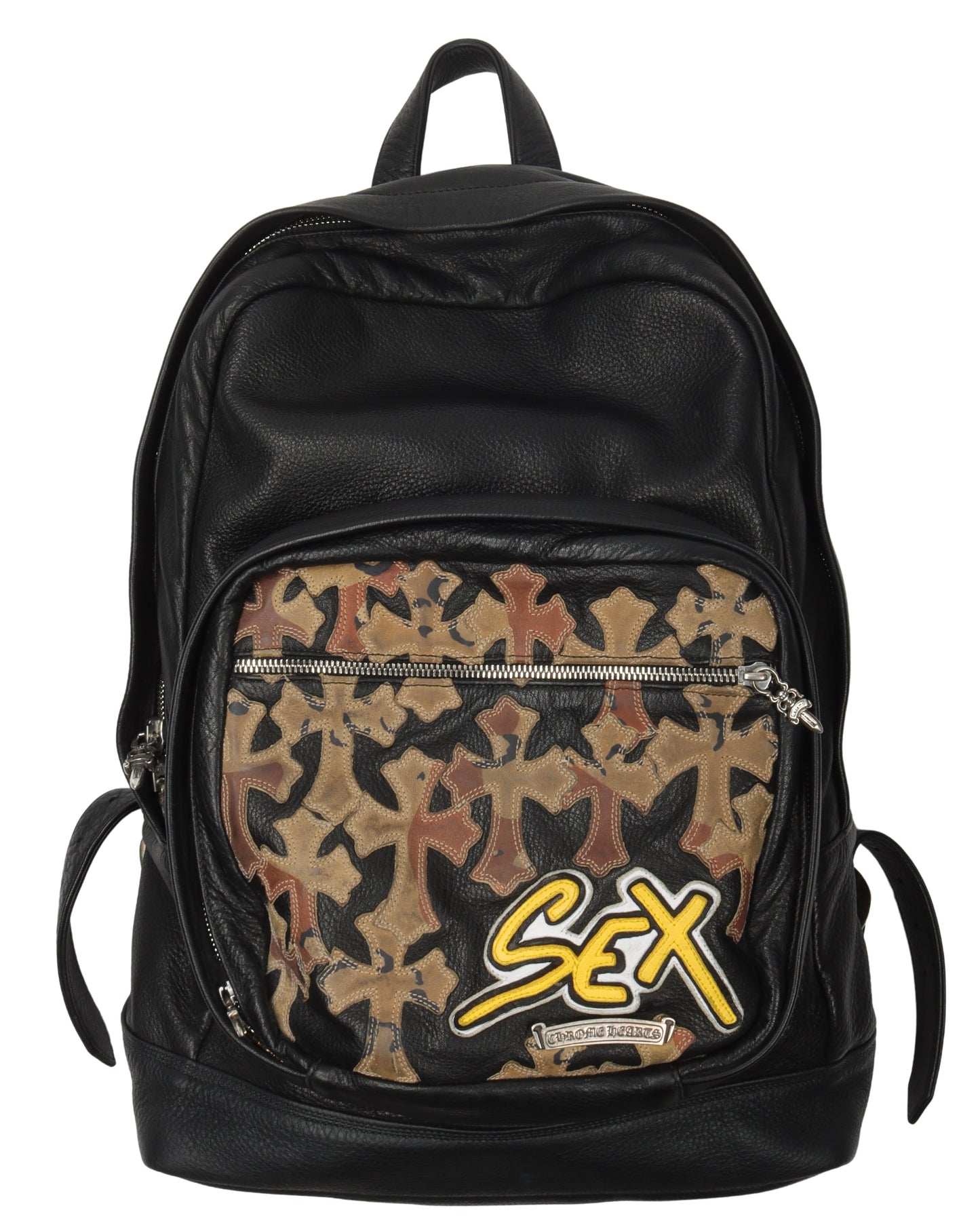 Matty Boy Sex Records Leather Backpack
