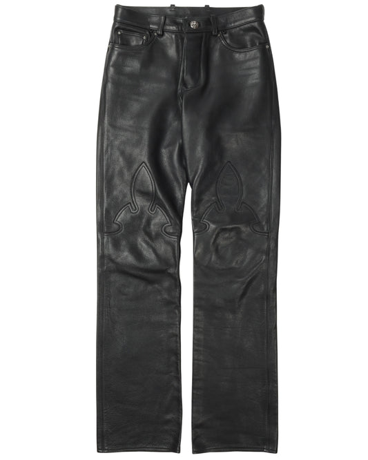 Fleur Knee Leather Pants