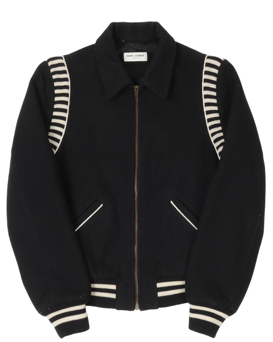 FW16 Ray Striped Teddy Jacket