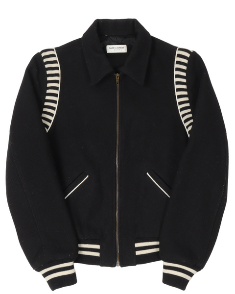Saint Laurent FW16 Ray Striped Teddy Jacket – Justin Reed