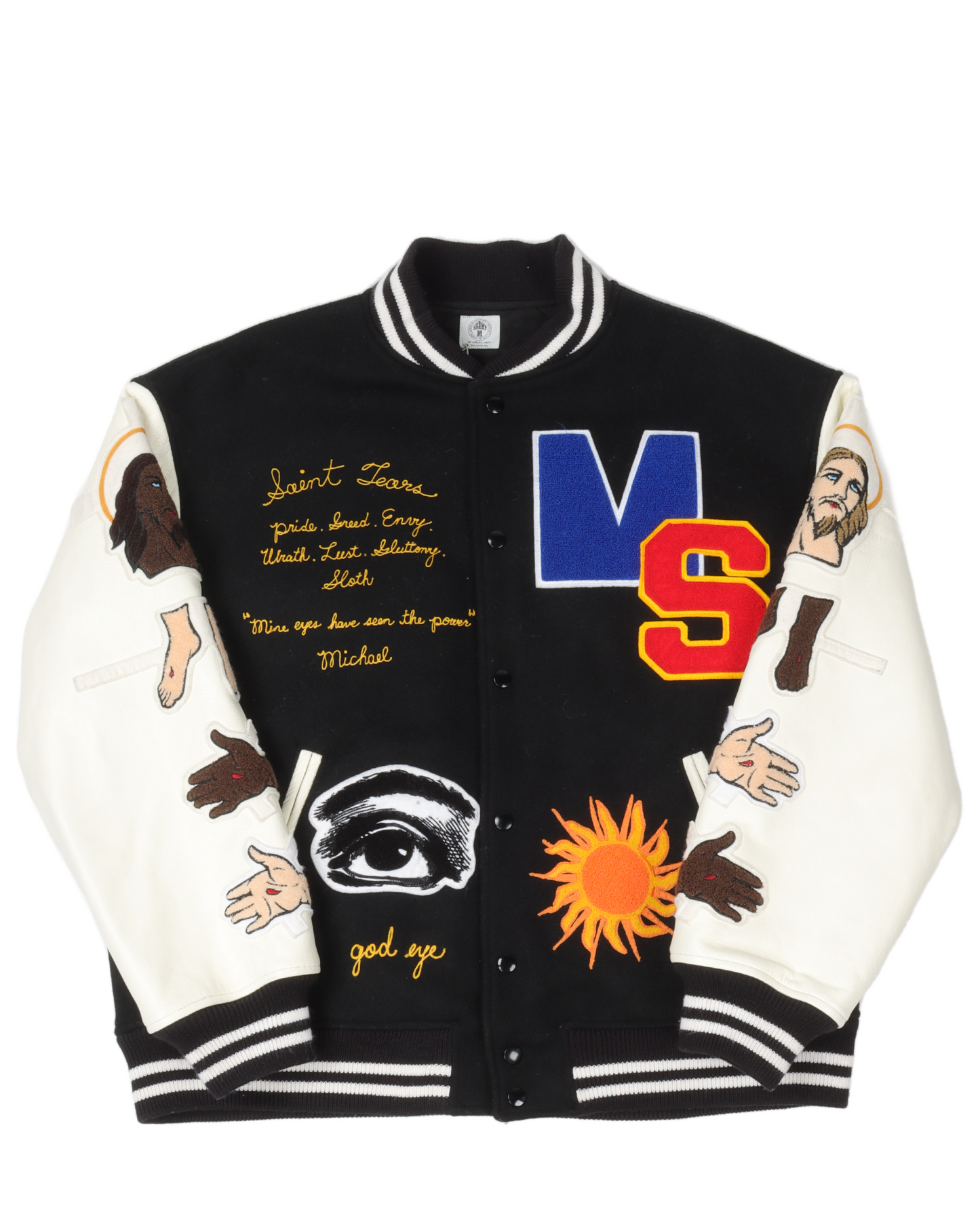 DENIM TEARS Stadium Varsity Jacket