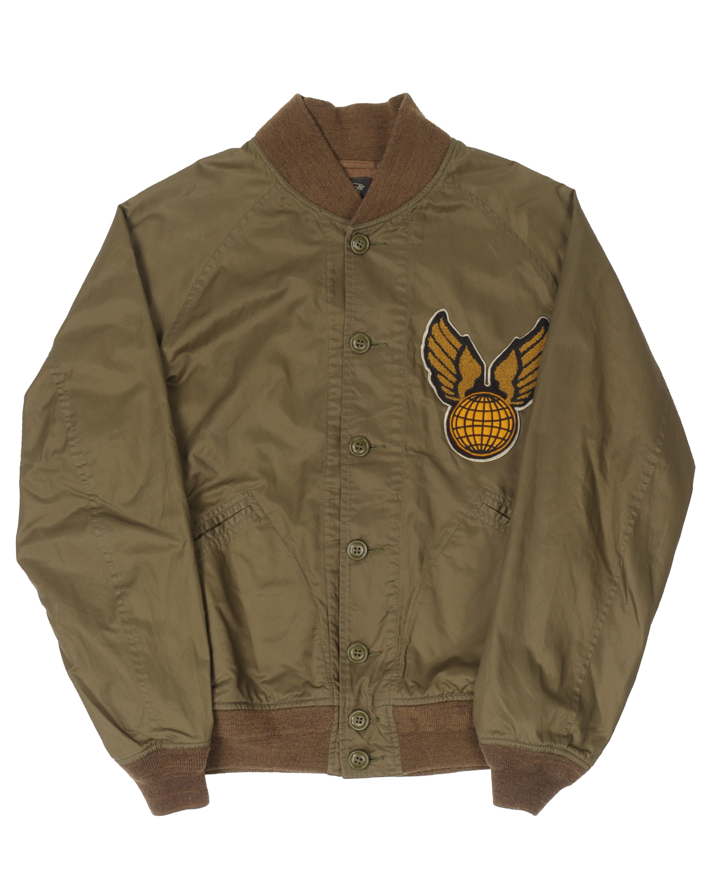Patched Bomber Jacket