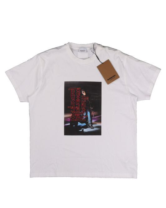 Printed Biker Boy Logo T-Shirt