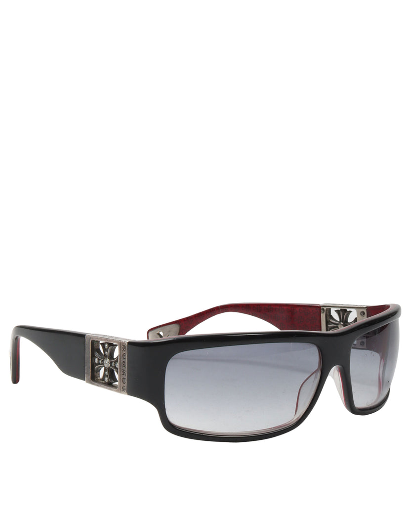 Diamond Embellished Cross Sunglasses