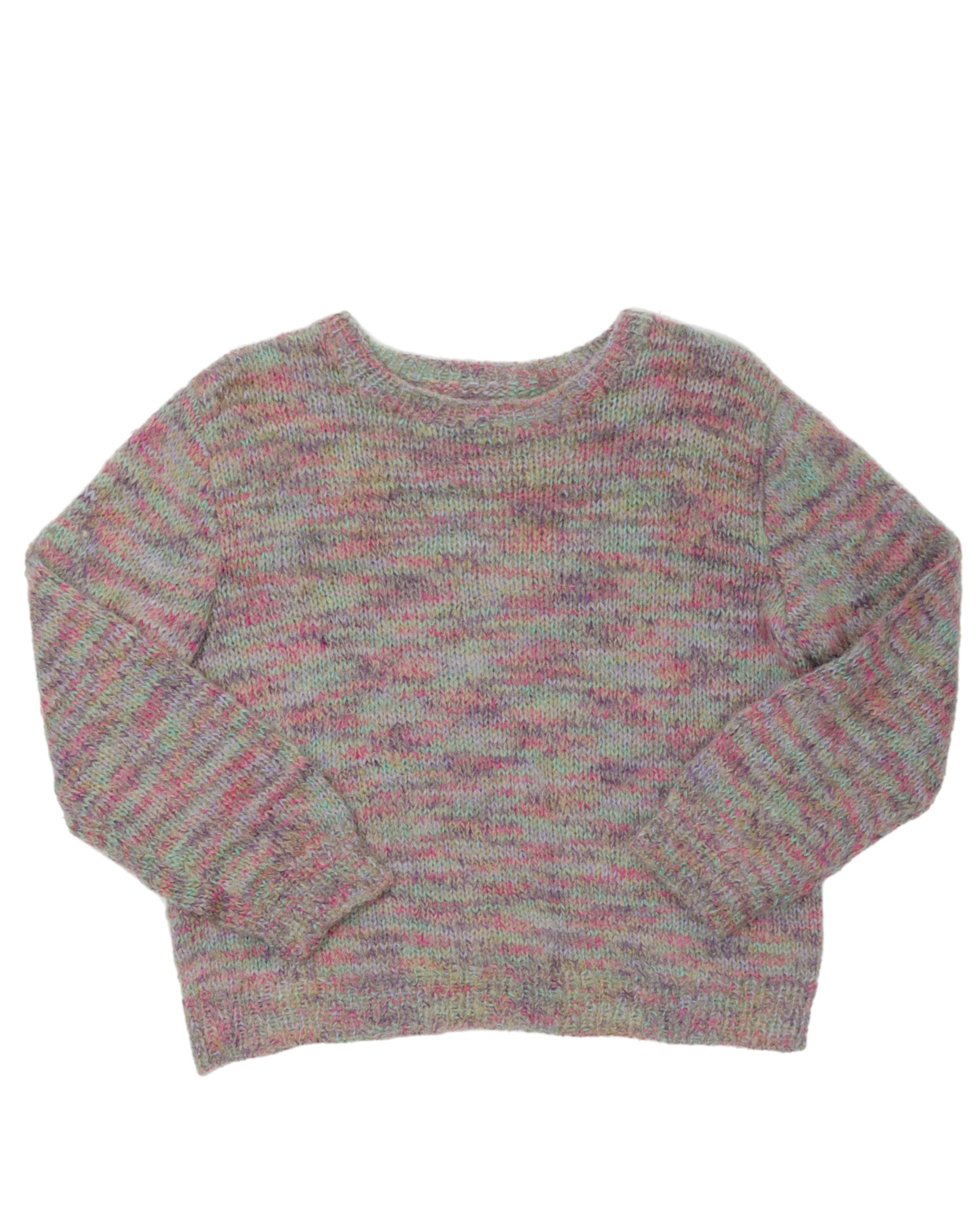 Knit Colorful Sweatshirt