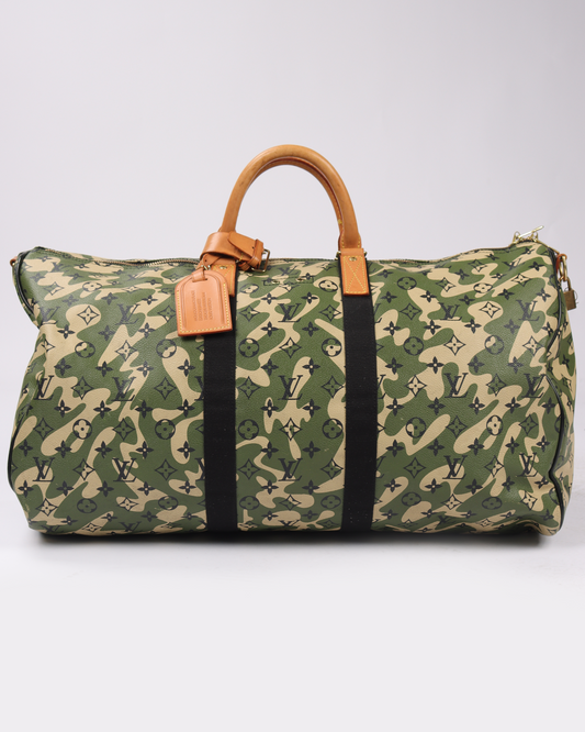 Takashi Murakami Keepall Bandouliere 55 Camouflage