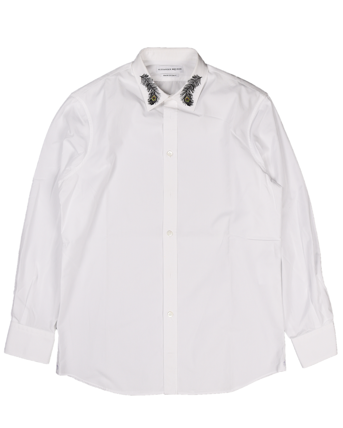 Peacock Feather Collared Shirt