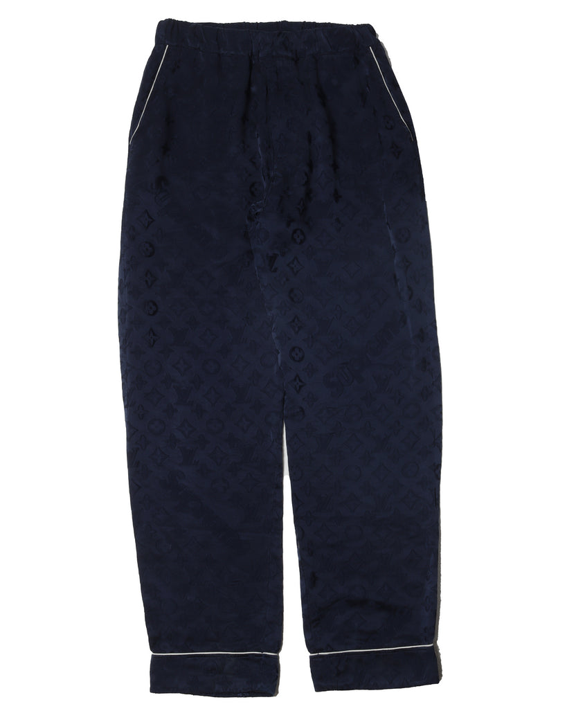 Louis Vuitton Supreme Jacquard Silk Pajama Pants