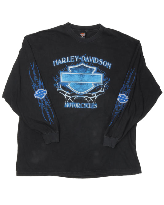 Harley Davidson Blue Smoke Long Sleeve