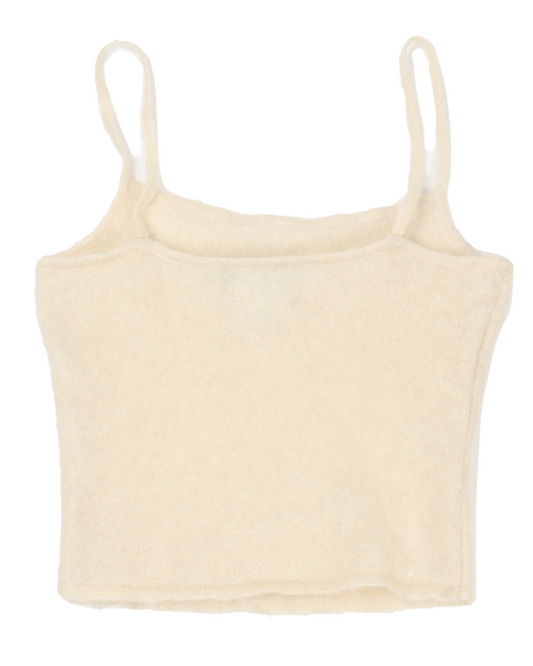AW2000 Galliano Era Mohair Knit Cropped Tank Top