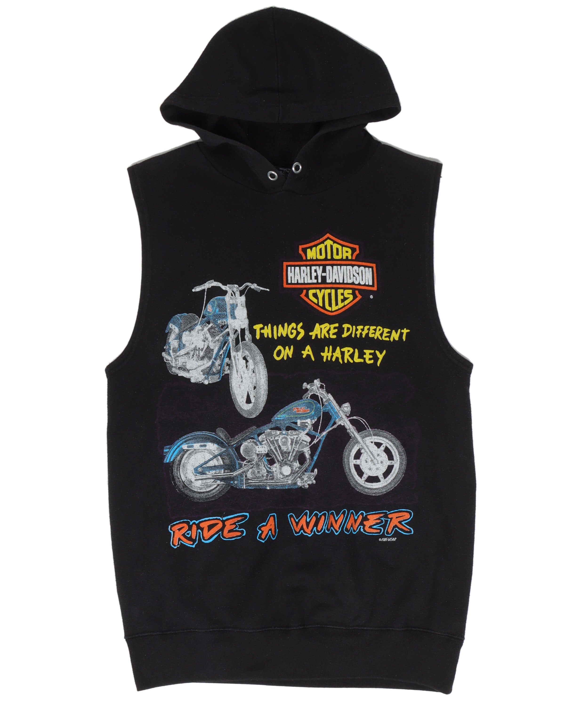 Harley Davidson "Ride A Winner" Sleeveless Hoodie