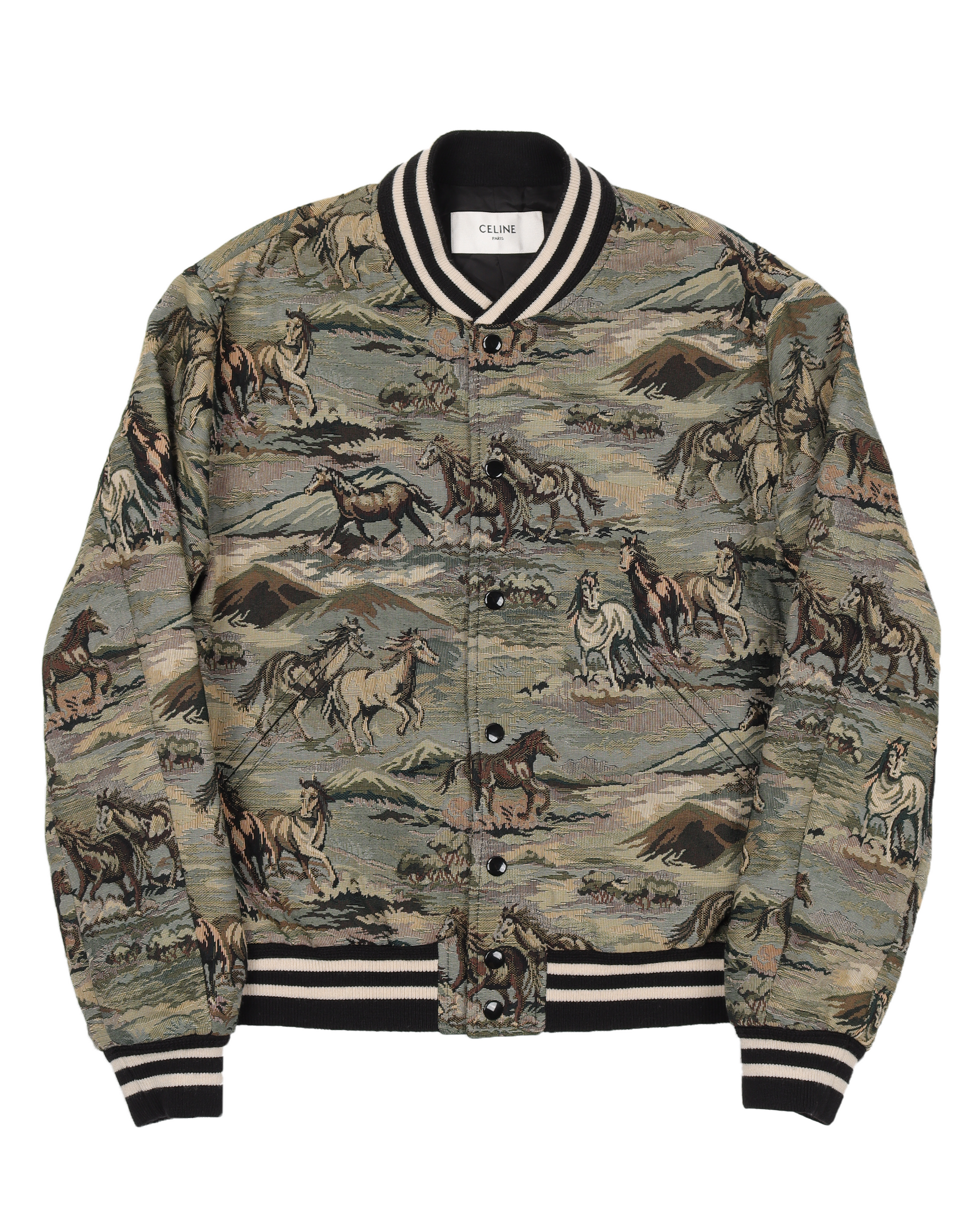 ジャケット・アウター CELINE RAYURE TENNIS CLASSIQUE JACKETS RV0LH0849-GAR8_1_FALL25_W.tif