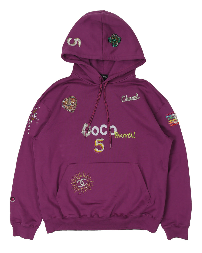 Pharrell Embriodered Logo Hoodie