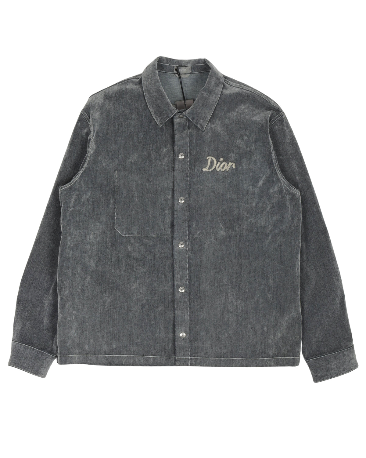 Grey Long Sleeve Button Shirt