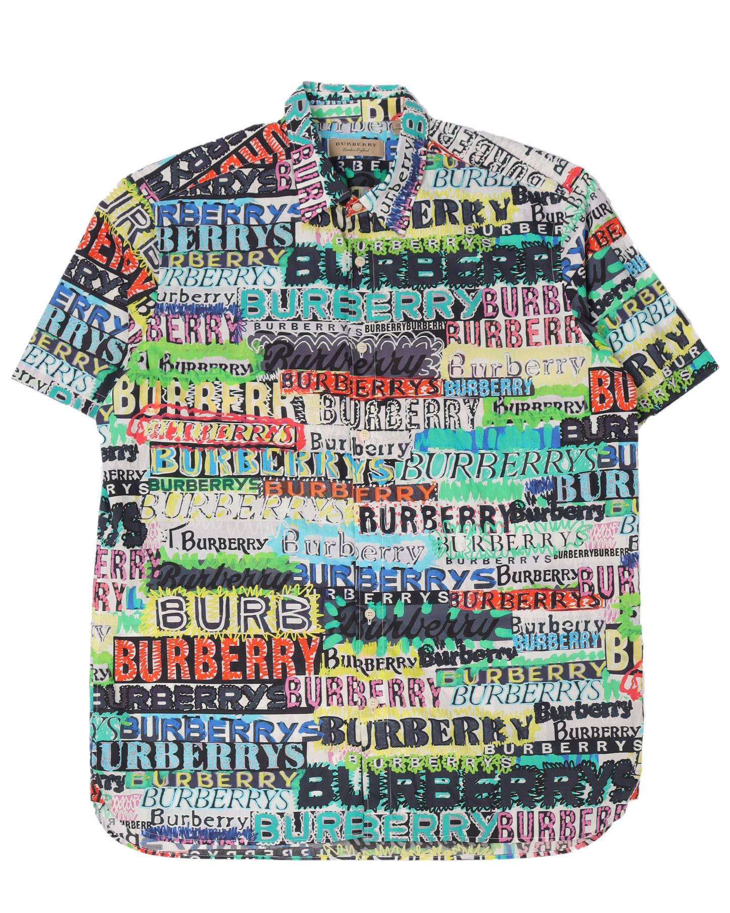 Graffiti Logo Print Shirt