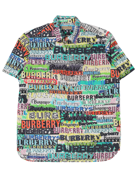 Burberry Graffiti Logo Print Shirt