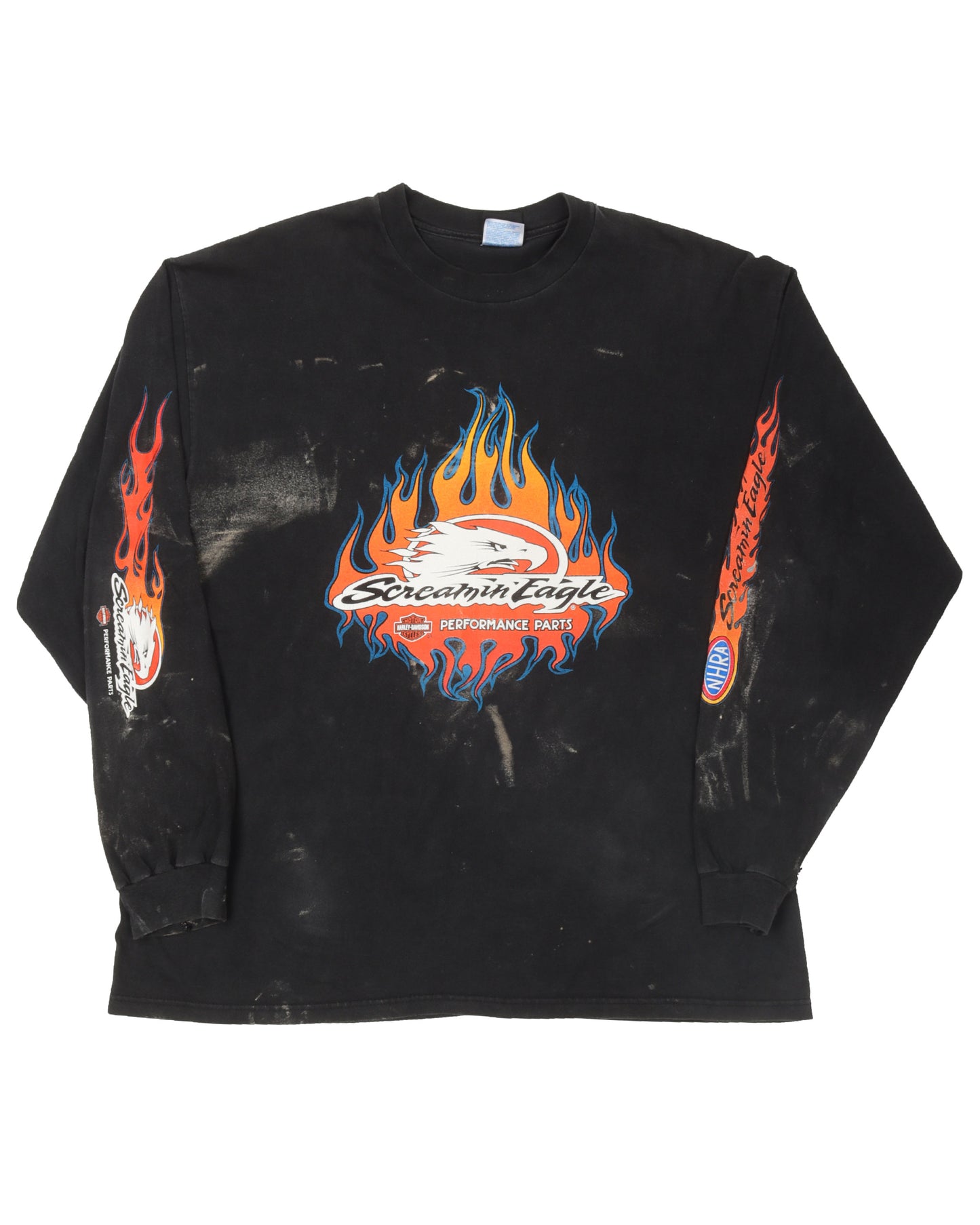 Harley Davidson Eagle Flame Long Sleeve T-Shirt