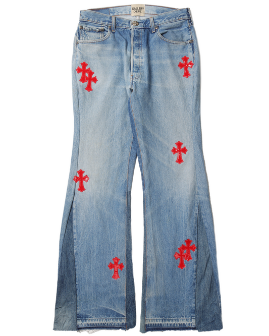 Gallery Dept. "La Flare" Cross Patch Denim
