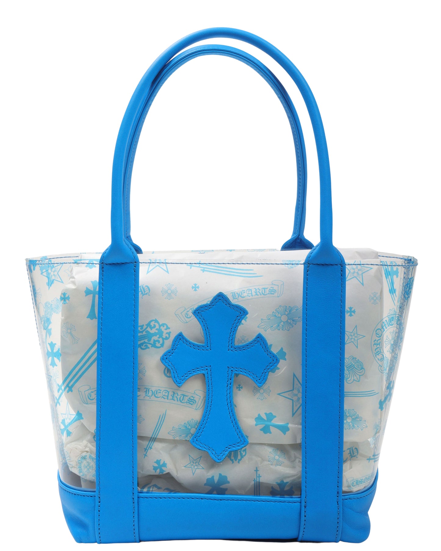 PVC Cross Patch Mini Tote Bag