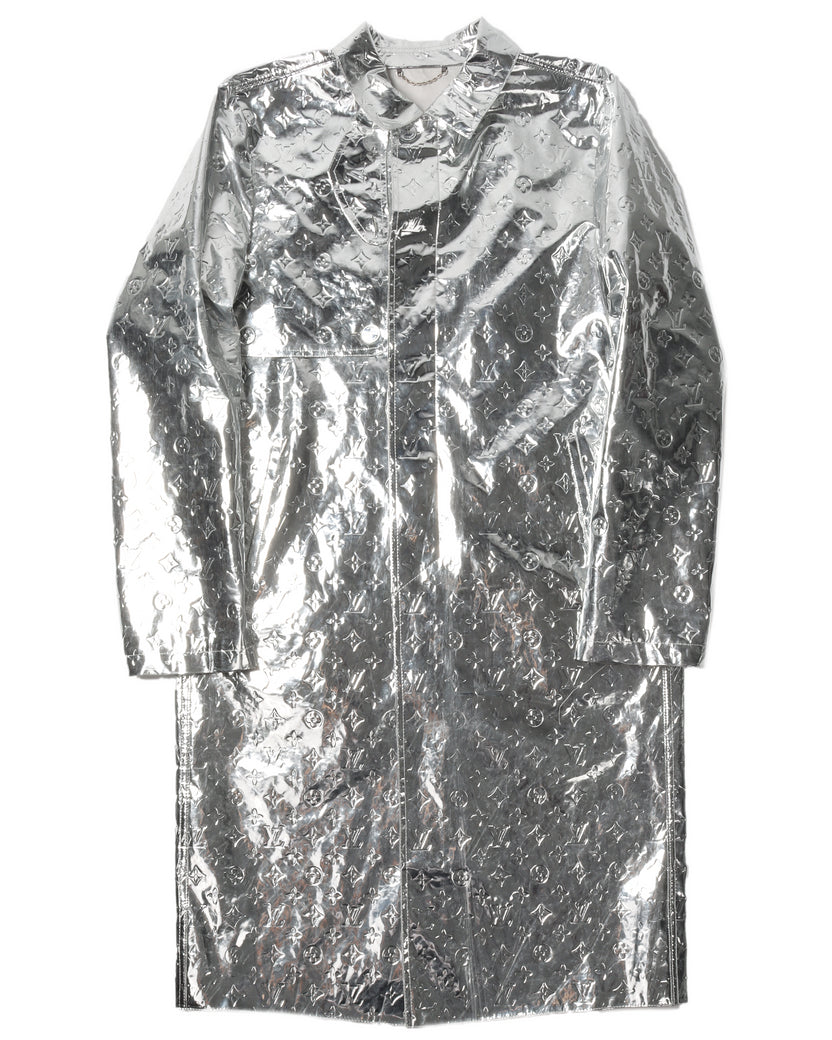 Louis Vuitton Monogram Mirror Raincoat Silver Men's - FW21 - US