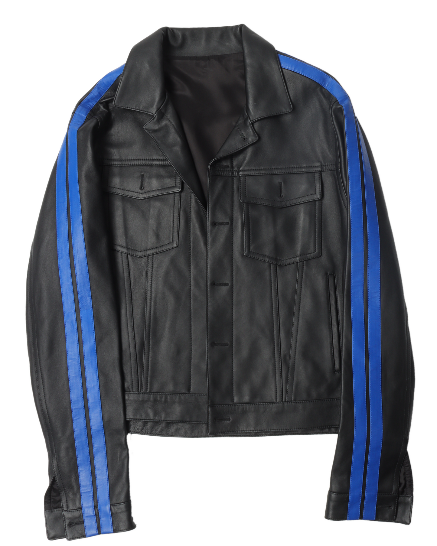 Sample Striped Leather Jacket