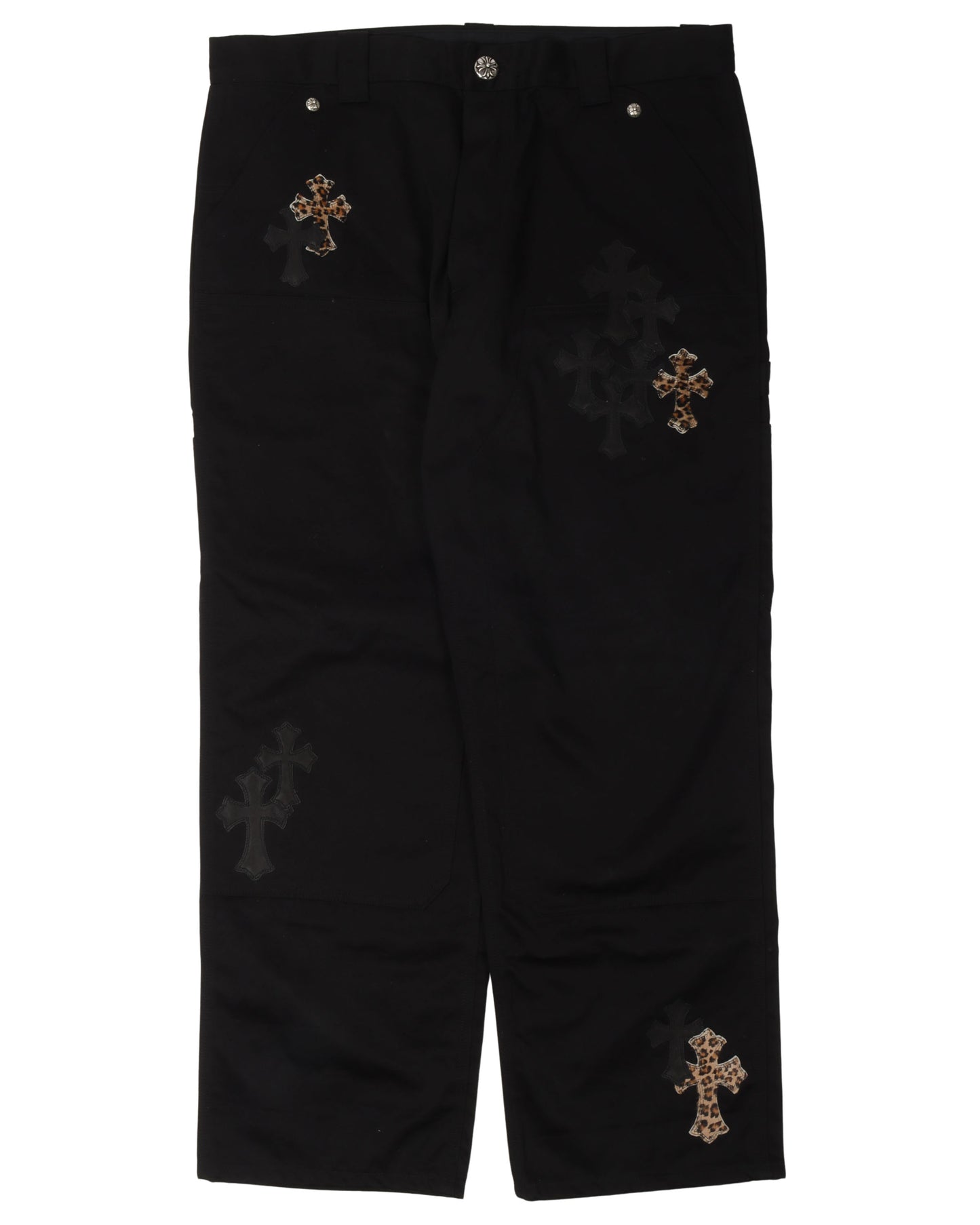Double Knee Cross Patch Pants