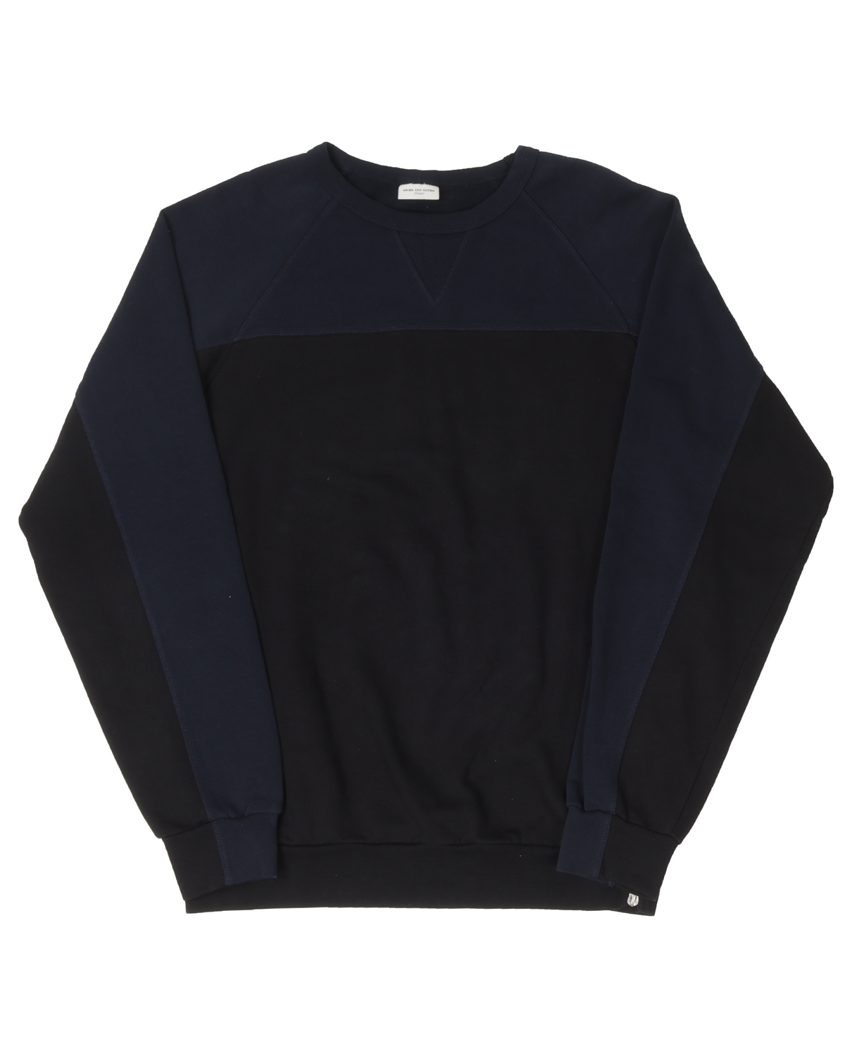 Side Zip Two Tone Sweater