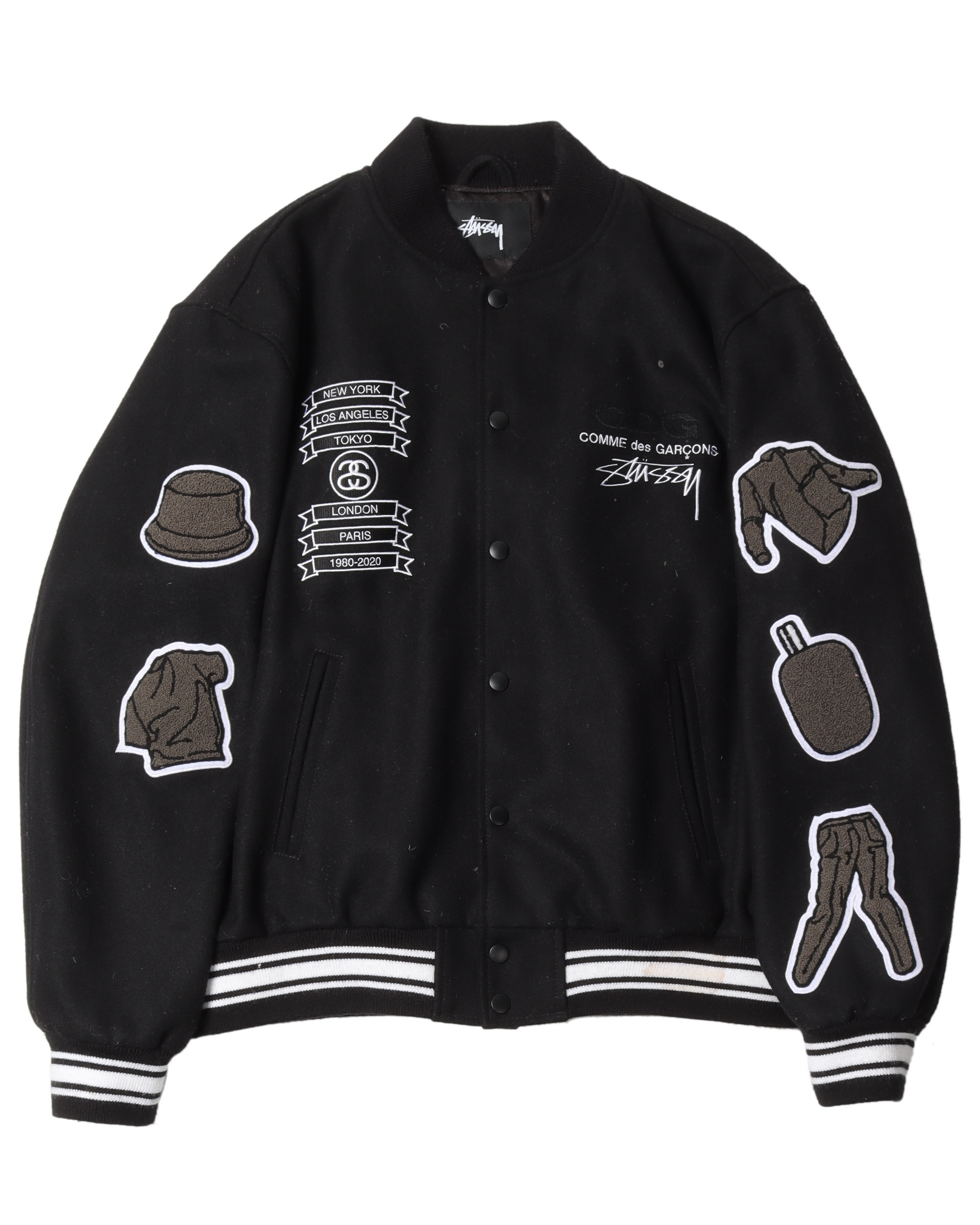 Stussy Comme Des Garcons Varsity Jacket – Justin Reed