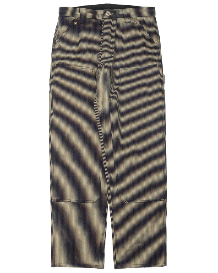 Pinstripe Double Knee Carpenter Pants