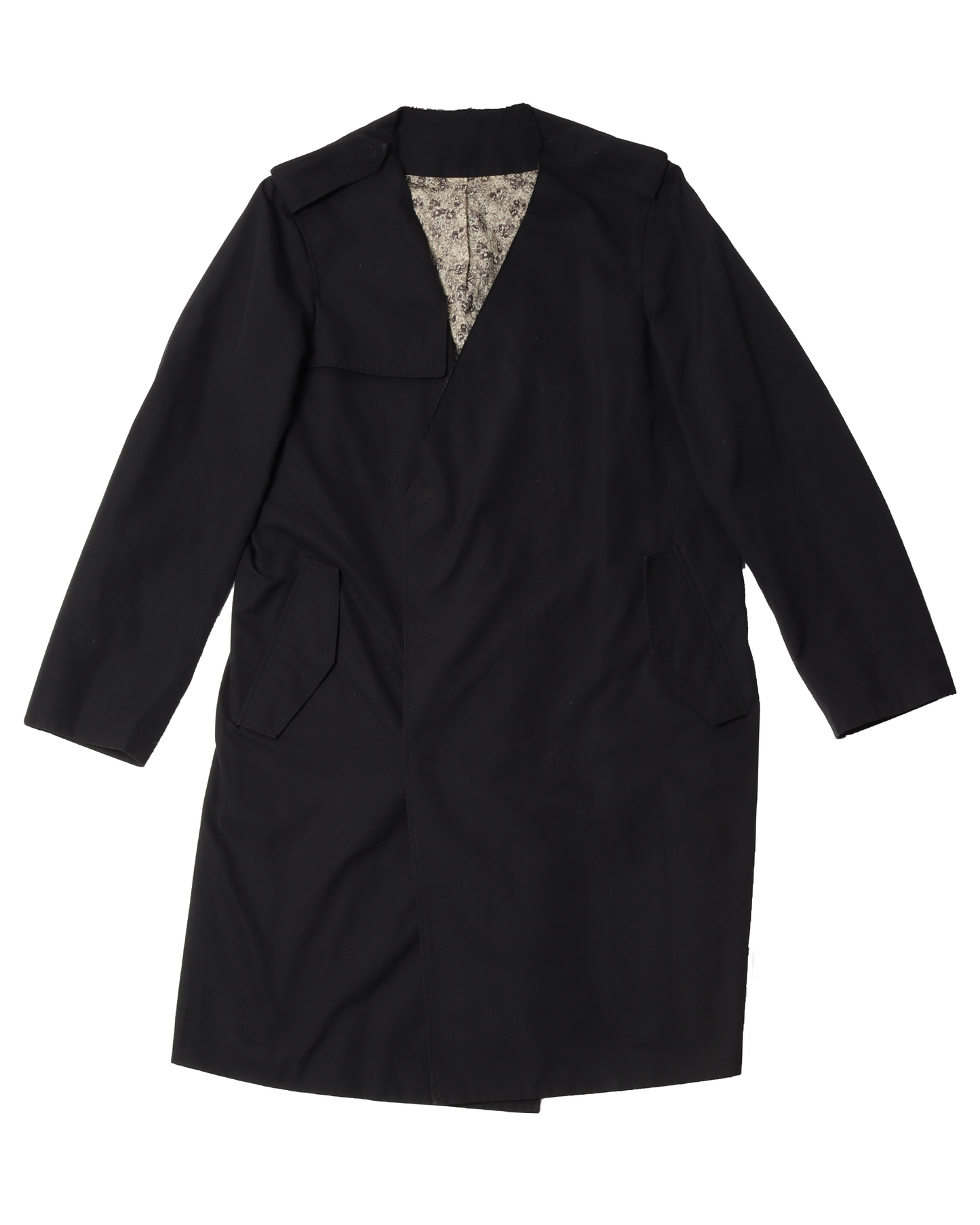Long No Collar Jacket
