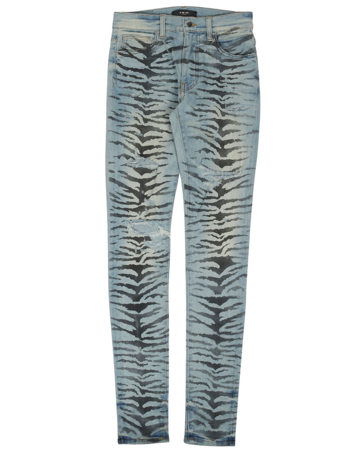 Zebra Stripe Jeans