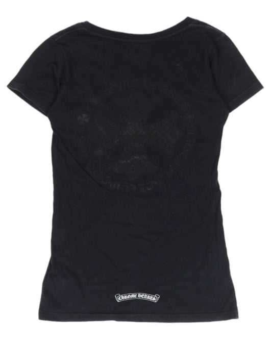 Tonal Logo V-Neck T-Shirt