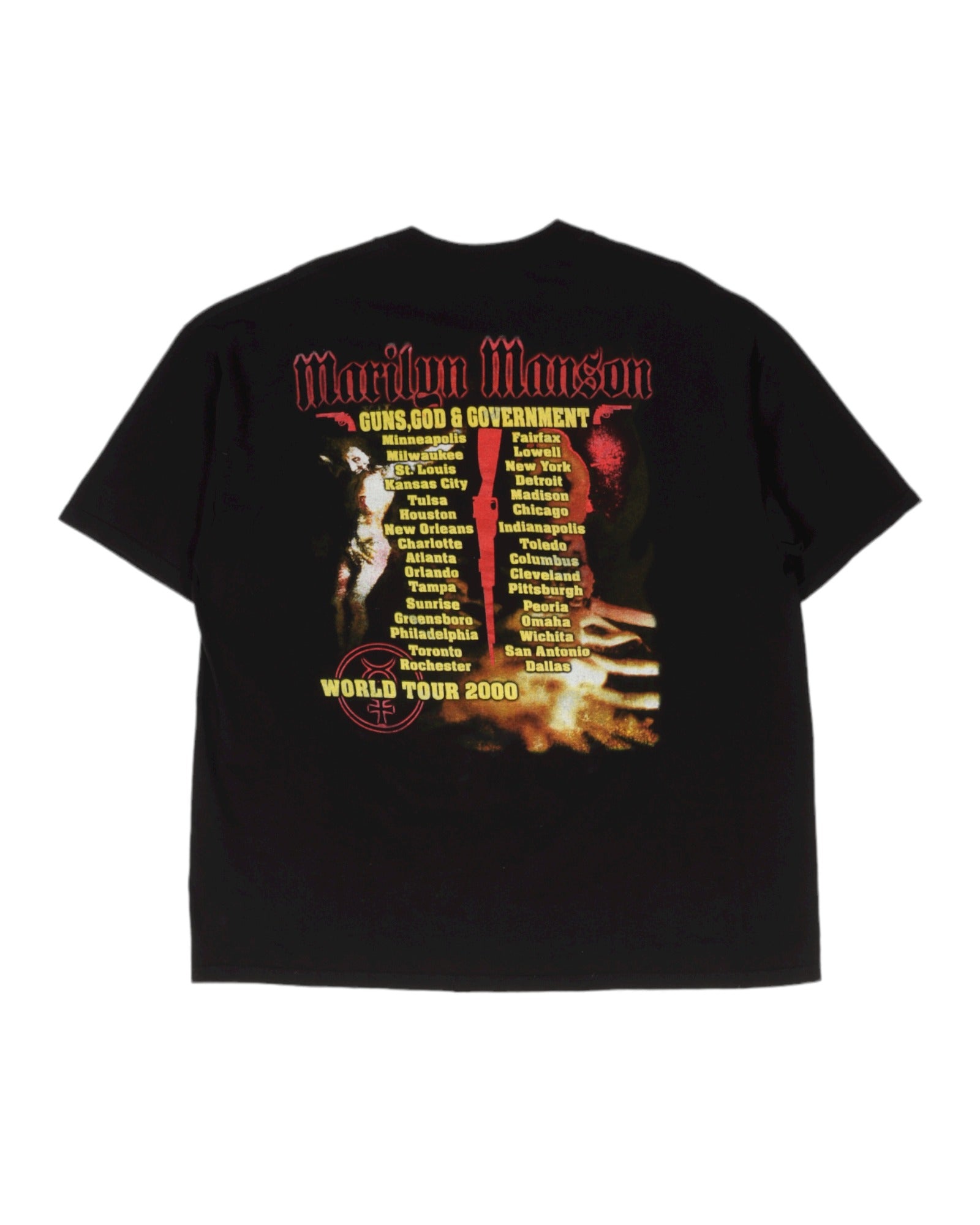 Marilyn Manson "Guns God and Government" Tour T-Shirt