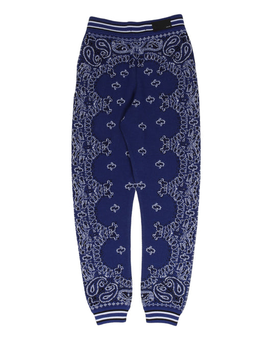 Blue Paisley Sweat Pant