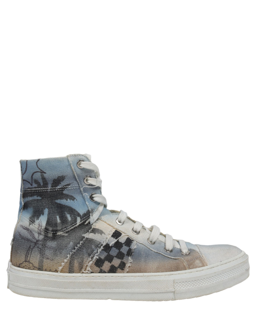 Canvas Palm Tree Sunset Sneakers