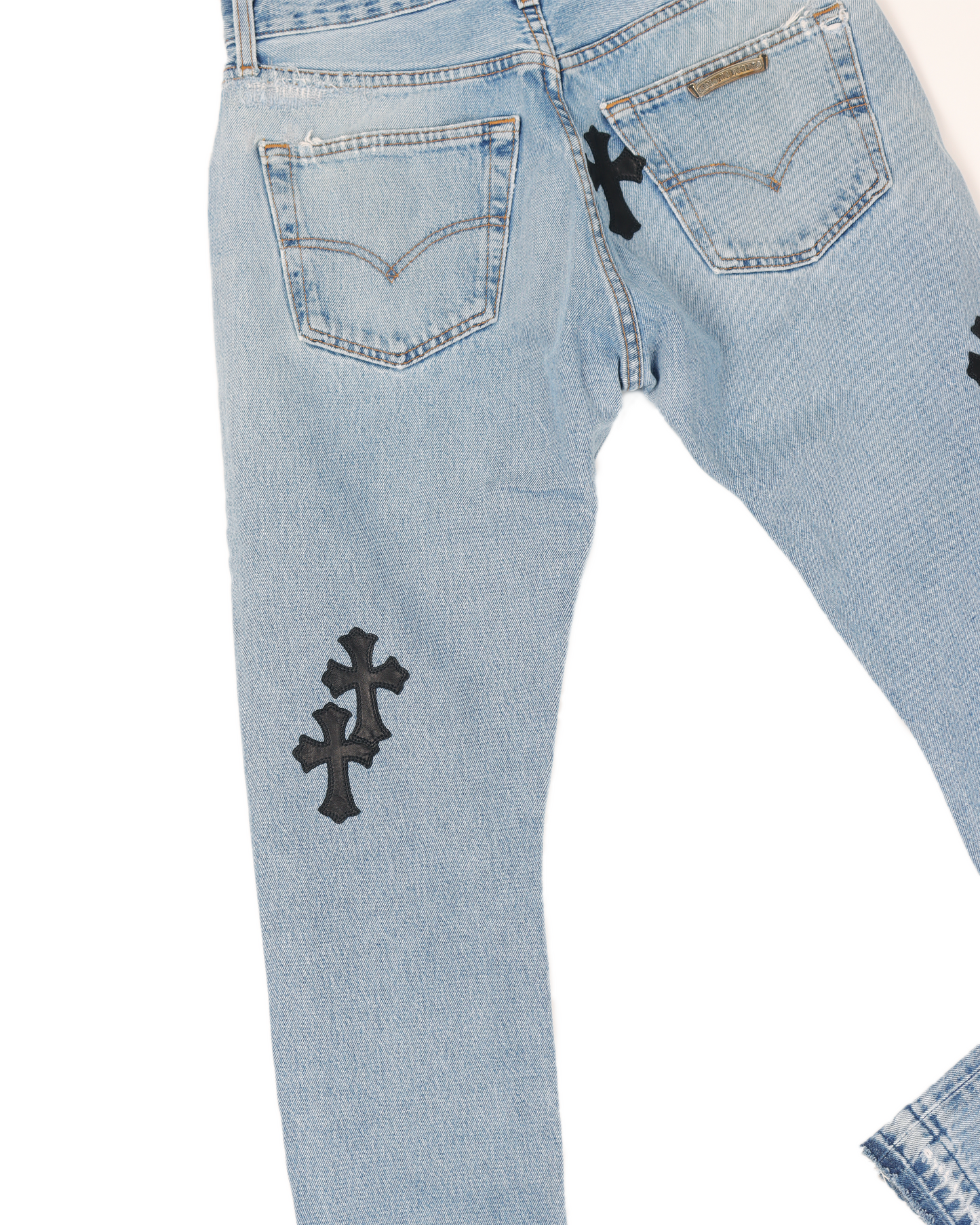 OG Levi's Alligator Black Cross Patch Denim