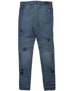 Star Leather Patch Denim
