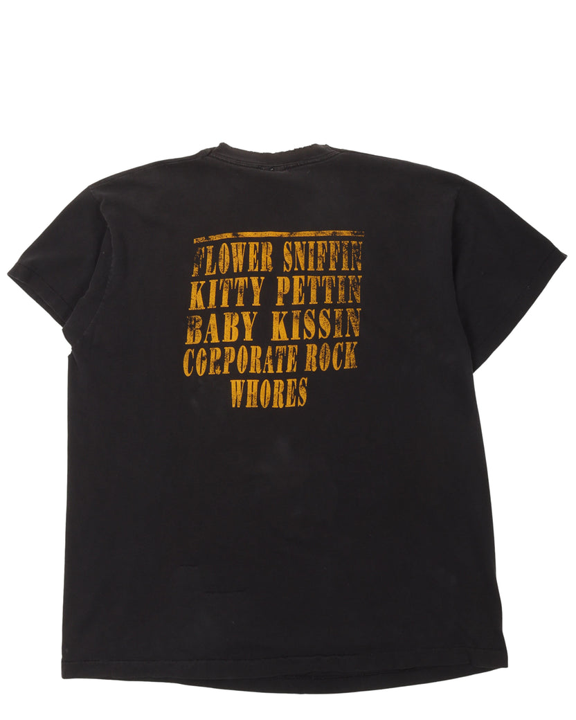 Nirvana Smiley Face "Corporate Rock Whores" T-Shirt