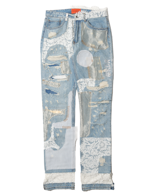 Patched Jeans