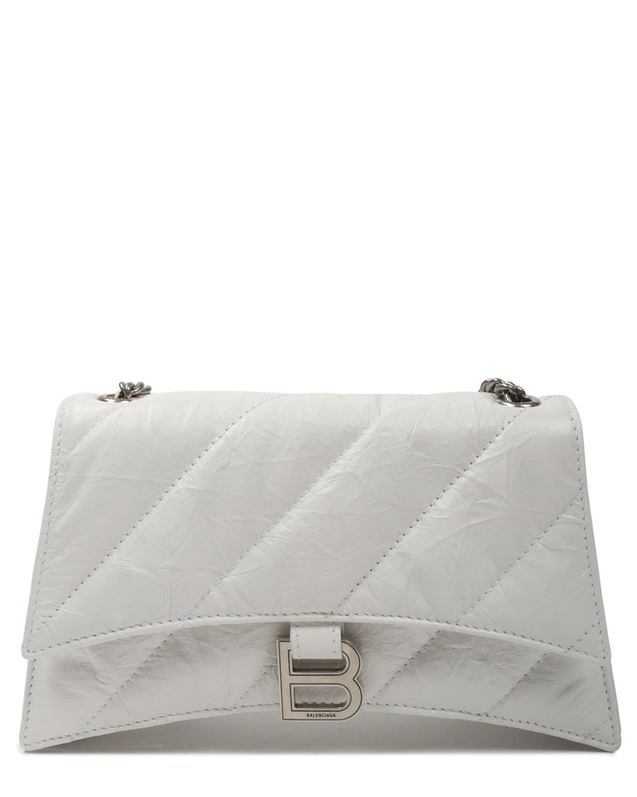 Quilted Leather Crush Hourglass Bag