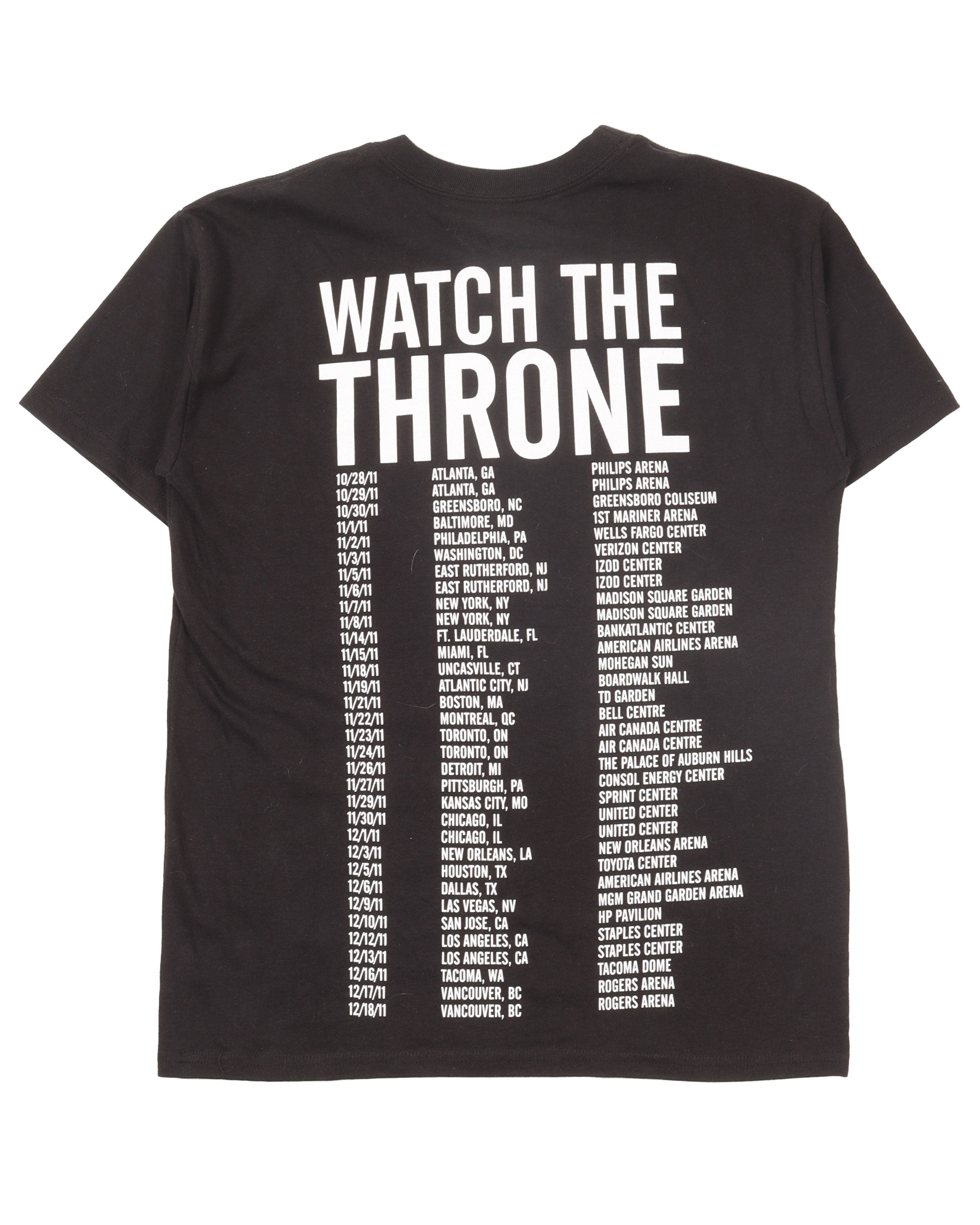 Vintage Jay-Z Kanye West Watch The Throne Tour T-Shirt