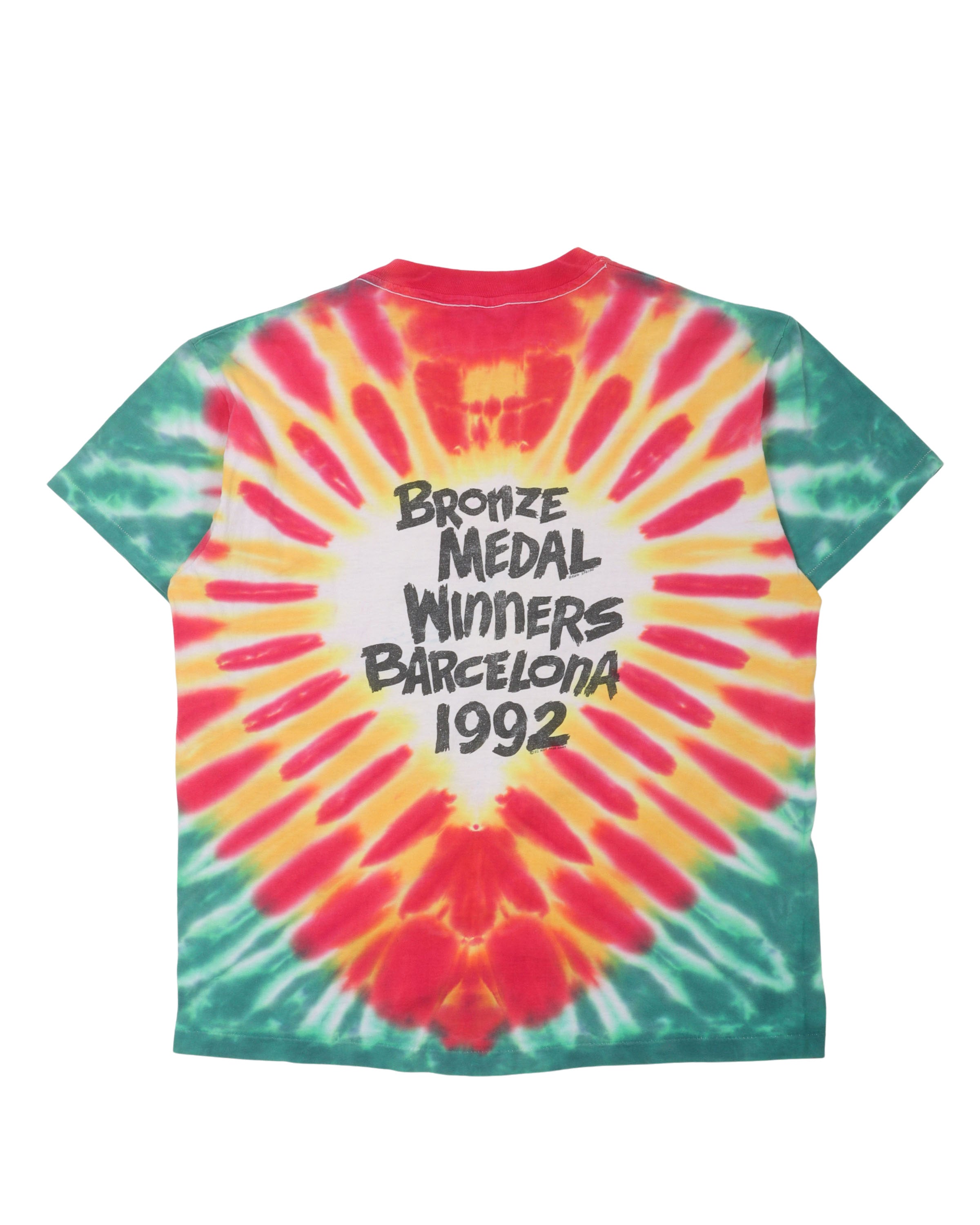 Vintage 1992 Lithuania Basketball T-Shirt Grateful Dead Tee XL Tie Dye