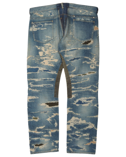 Distressed Light Wash Jeans