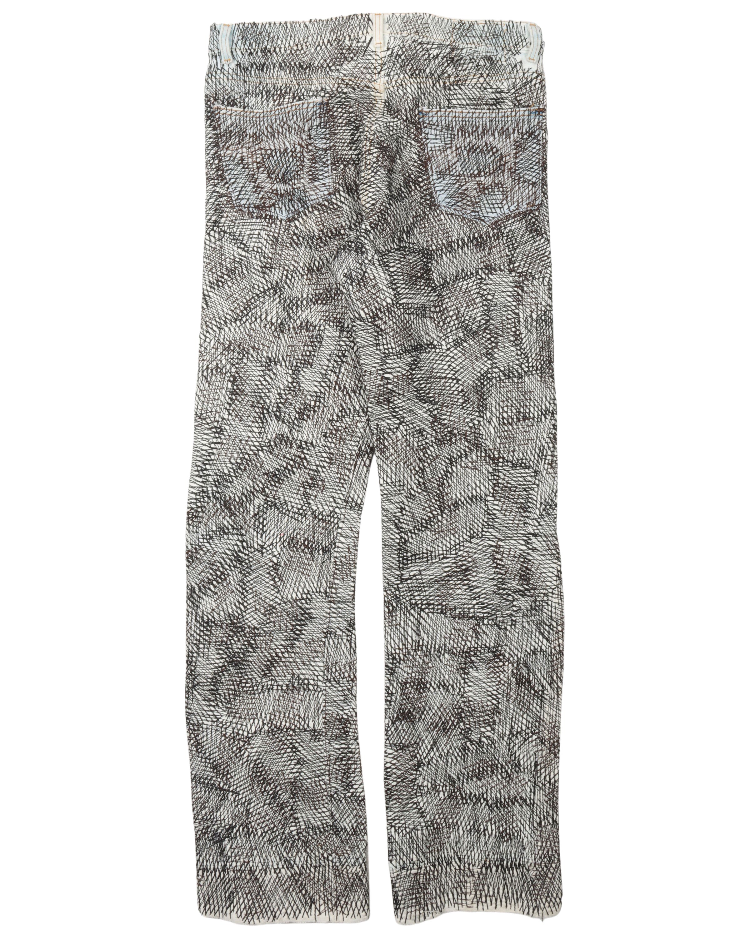 Earthling VIP Circus Stitch Black and White Jeans – Justin Reed