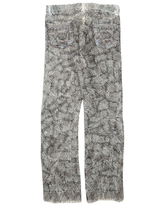 Circus Stitch Black and White Jeans