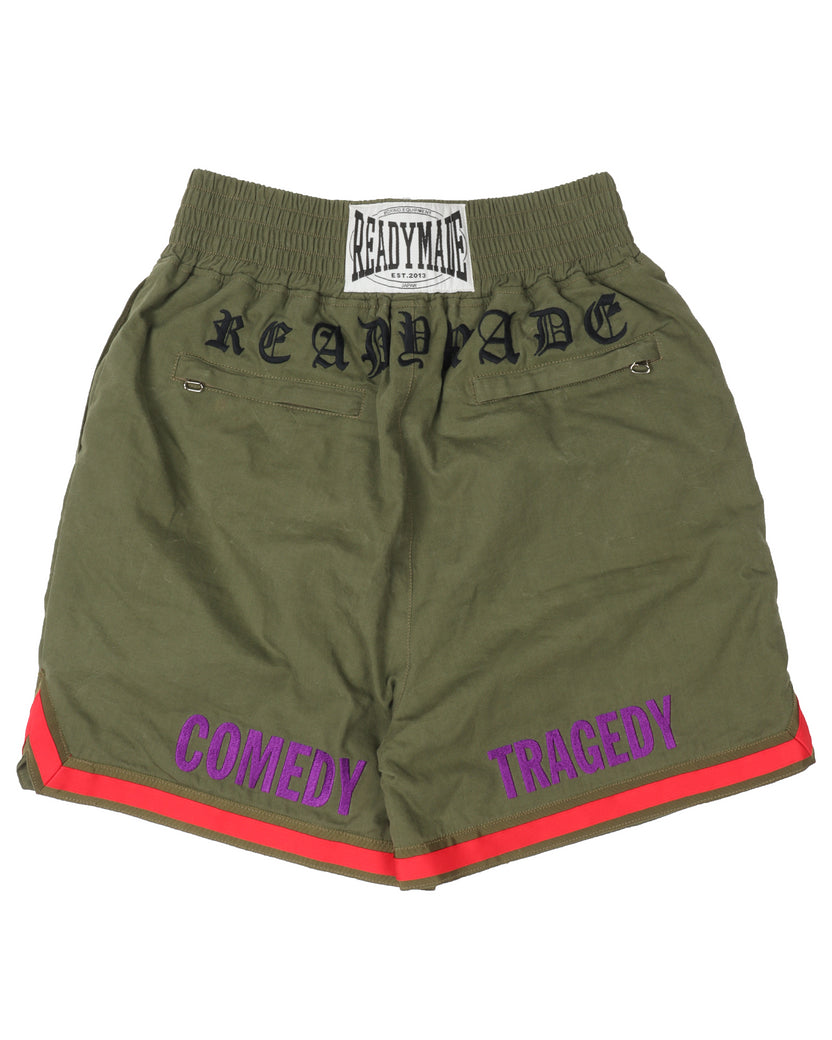 "Comedy & Tragedy" Canvas Boxing Shorts