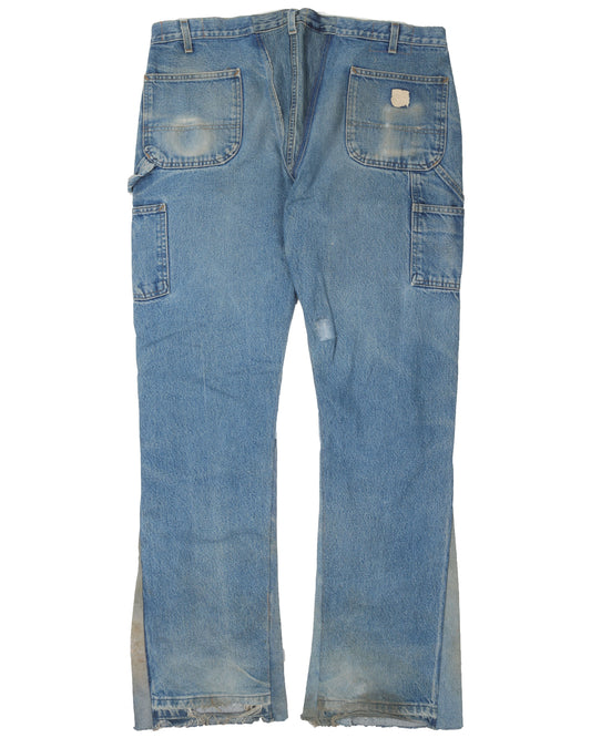 La Flare Light Wash Carpenter Pants