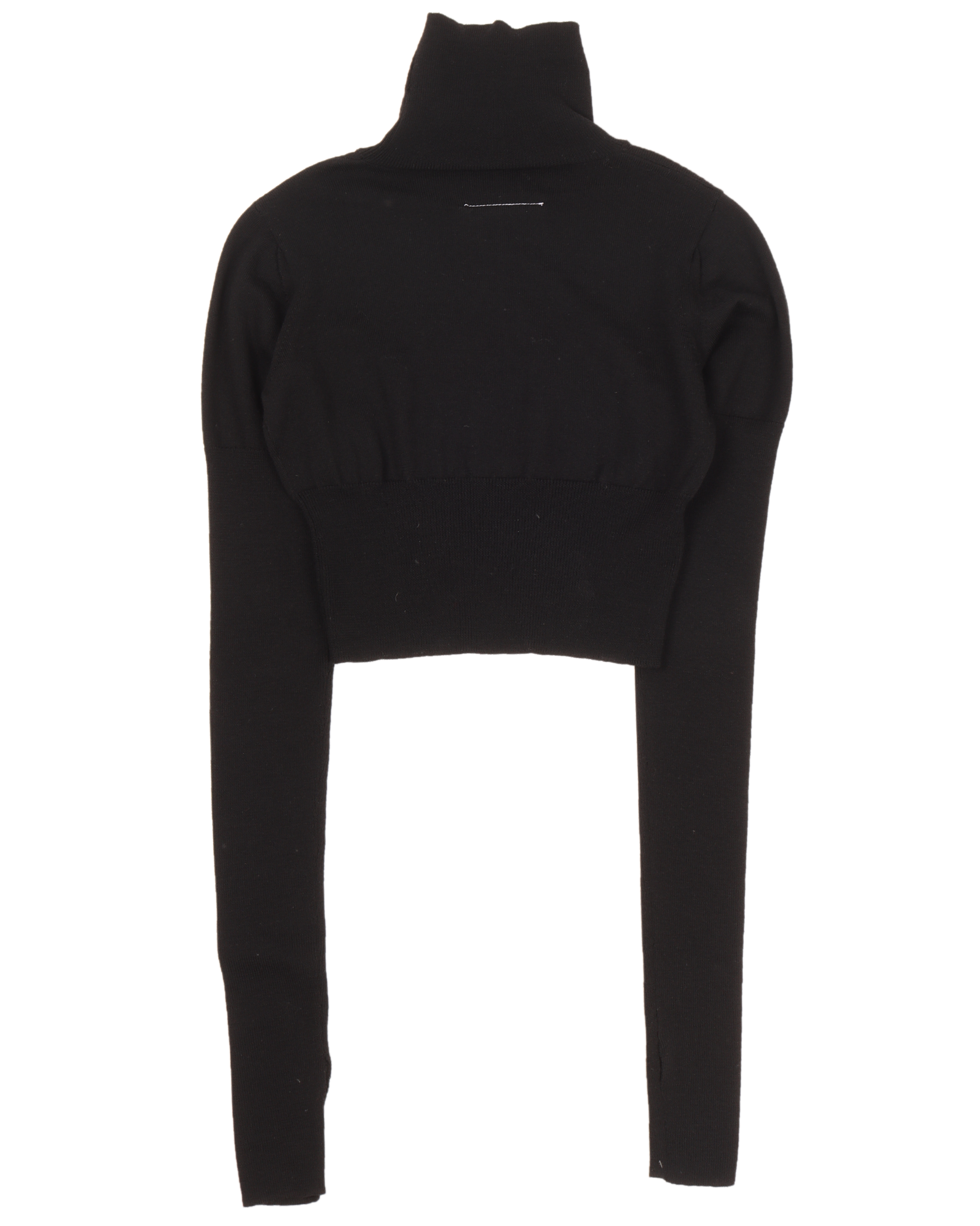 MM6 AW14 Cropped Turtleneck Sweater