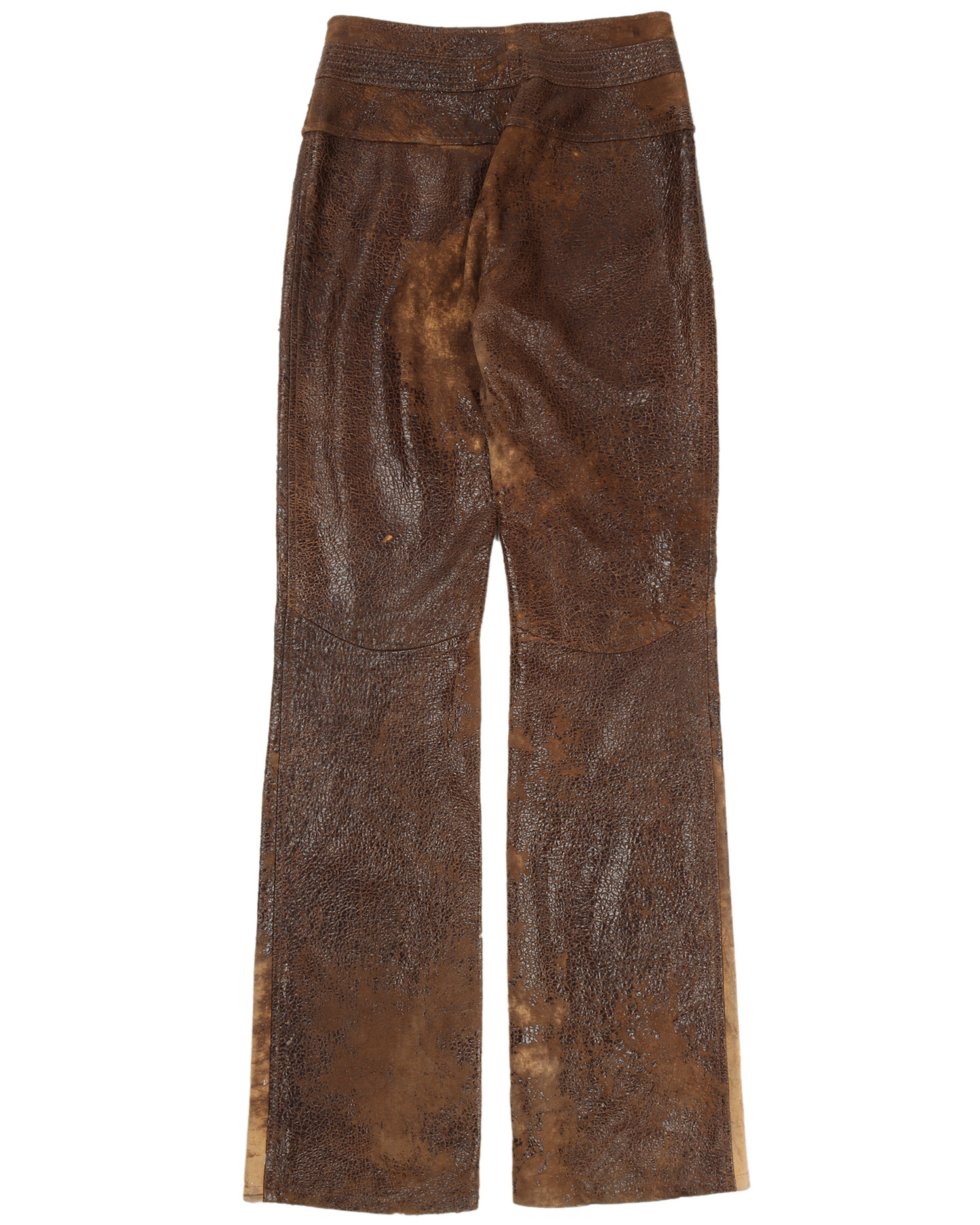Textured Leather Pants