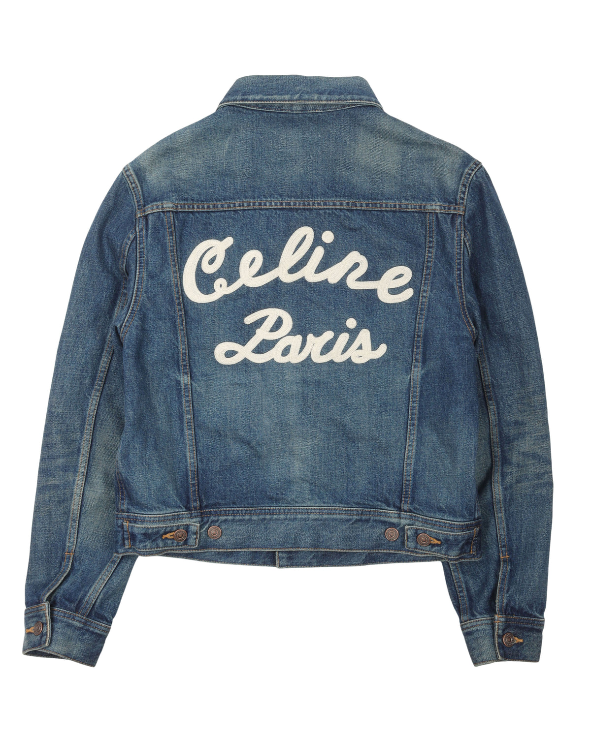 Embroidered Denim Trucker Jacket